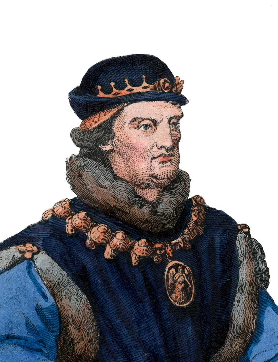 Portrett av Rene av Anjou, også kjent som kong Rene I av Napoli (1409-1480). av French School