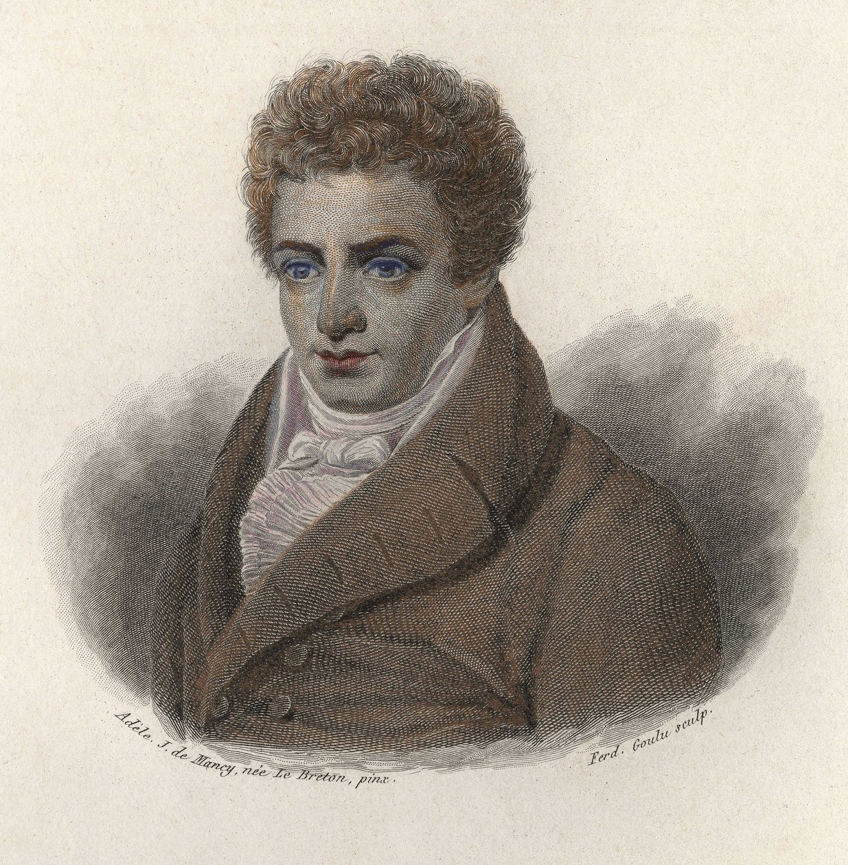 Portrett av Robert Fulton (1765-1815), amerikansk ingeniør. I "" Portretter av nyttige menn"" av French School