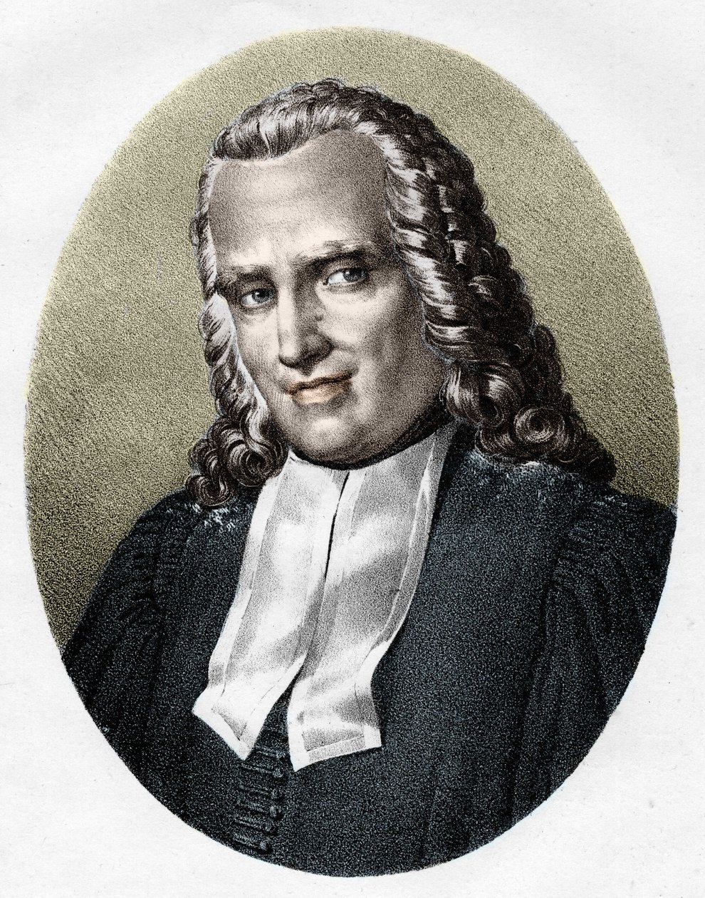 Portrait of Robert Joseph Pothier (1699-1772), French jurisconsult. av French School