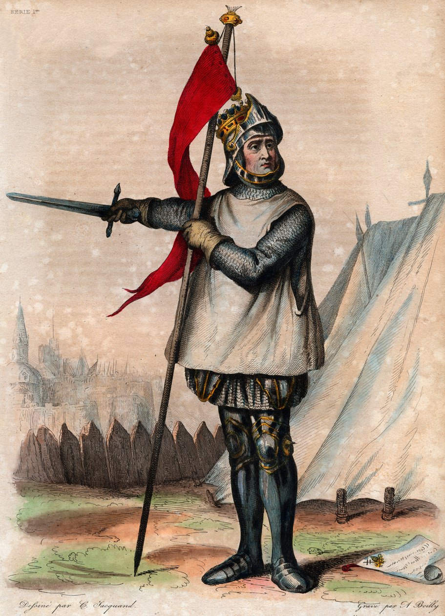 Portrett av Robert de Hauteville kjent som Guiscard (1015-1085), hertugen av Apulia og Calabria. av French School
