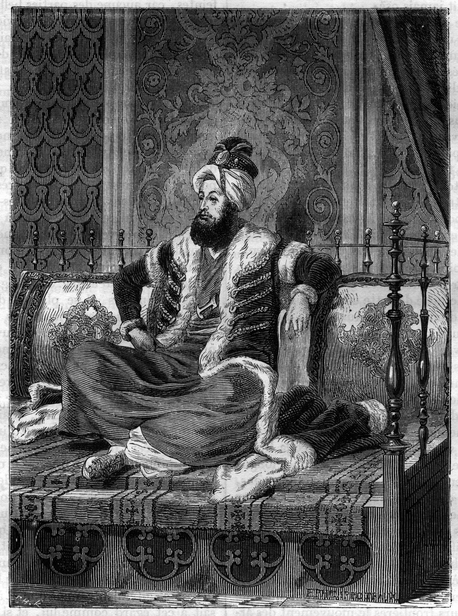Portrait of Selim III (1761-1808), Ottoman Emperor. Selim III was Sultan from 1789-1807 - Le sultan Selim III (1761-1808) - in “Histoire de l