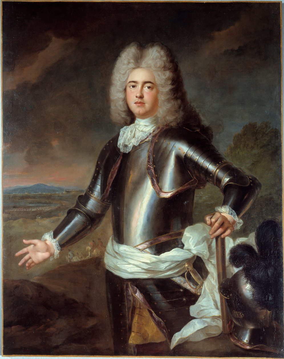 Portrett av Simon Arnauld, markis av Pompone (1618 - 1699). Anonymt maleri av French School