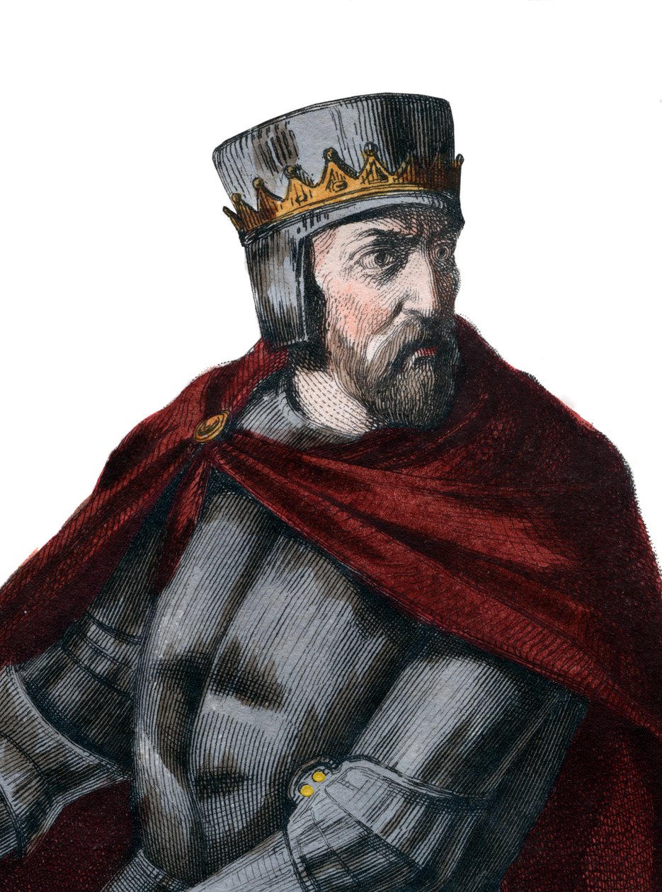 Portrett av Simon IV de Montfort, 5. jarl av Leicester (1150-1218), fransk adelsmann. av French School