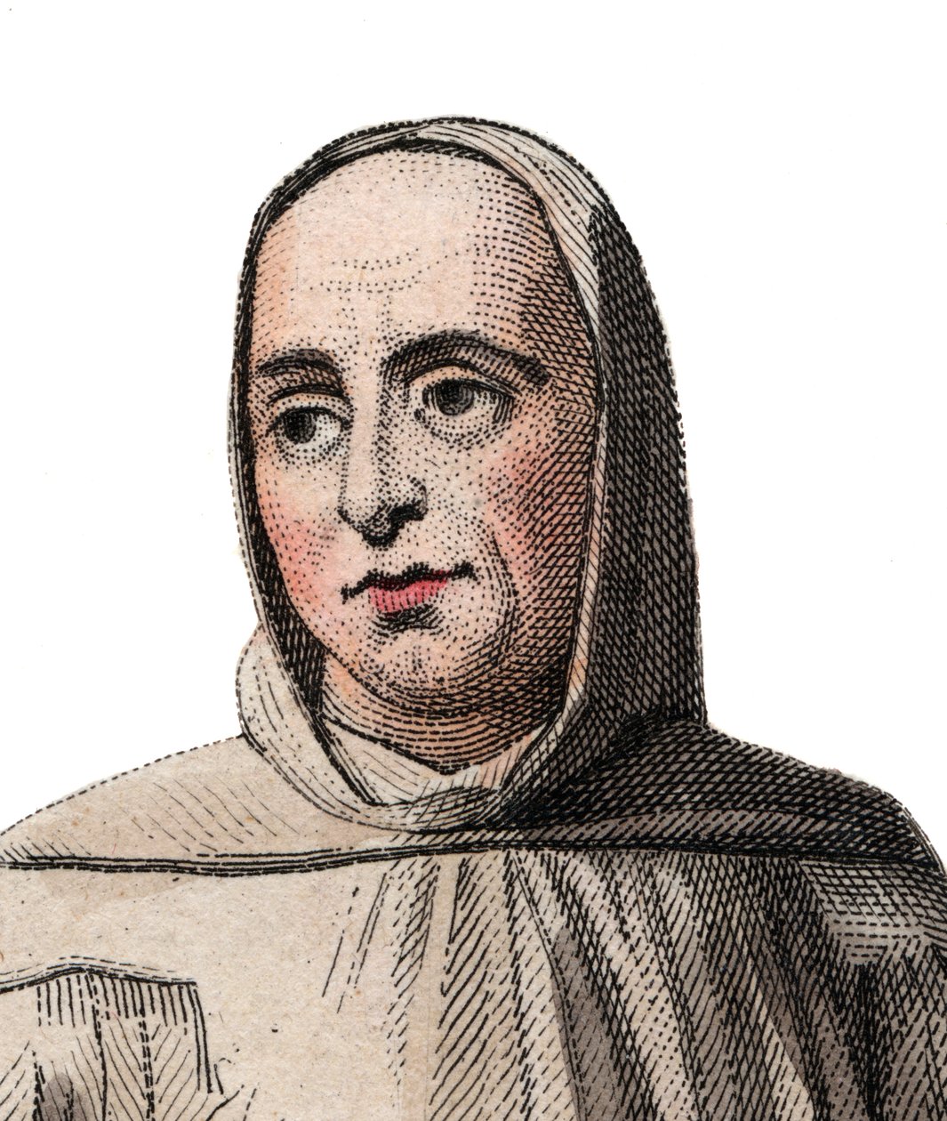 Portrett av Suger (abbe Suger) (1081-1151), fransk abbed og historiker. av French School