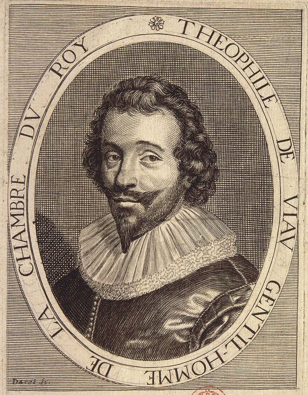 Portrett av Théophile de Viau av French School