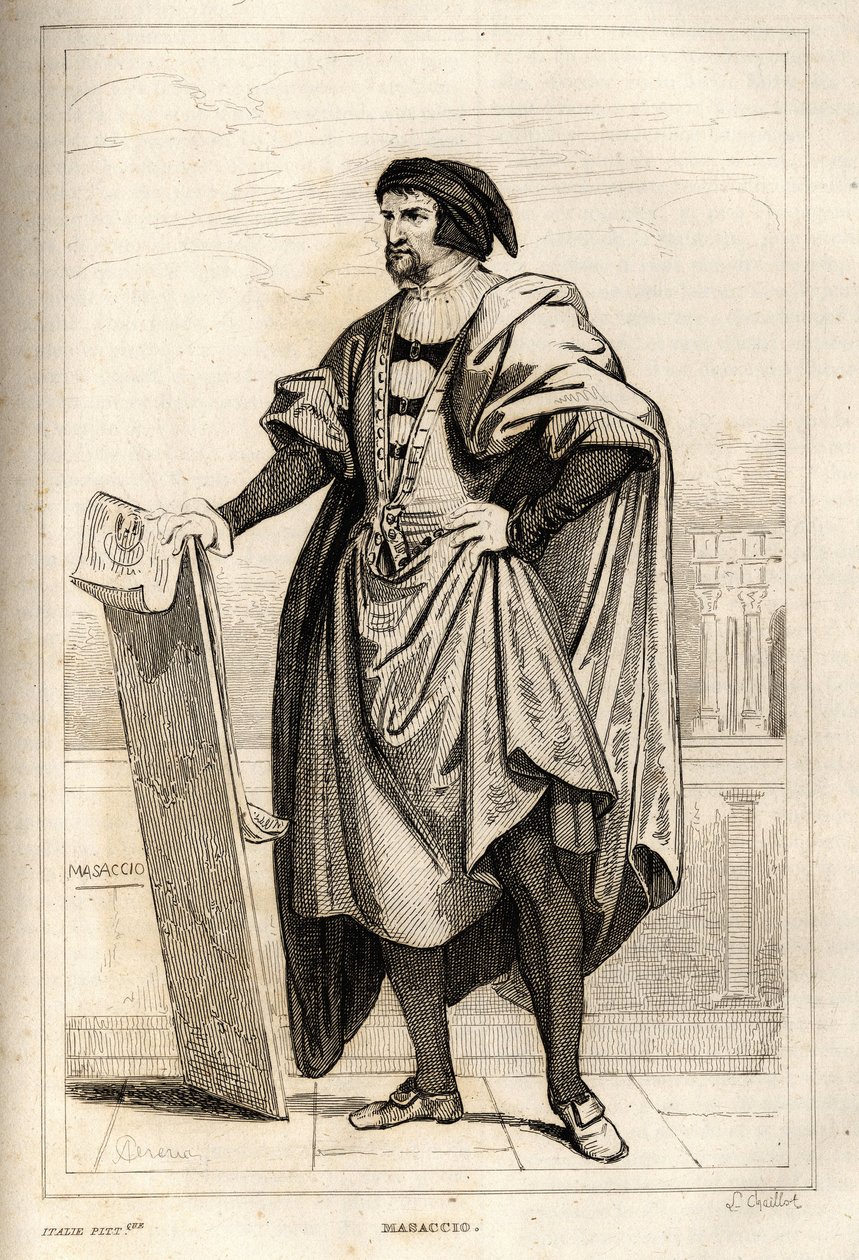 Portrett av Tommaso av Giovanni Cassai, kalt Masaccio av French School