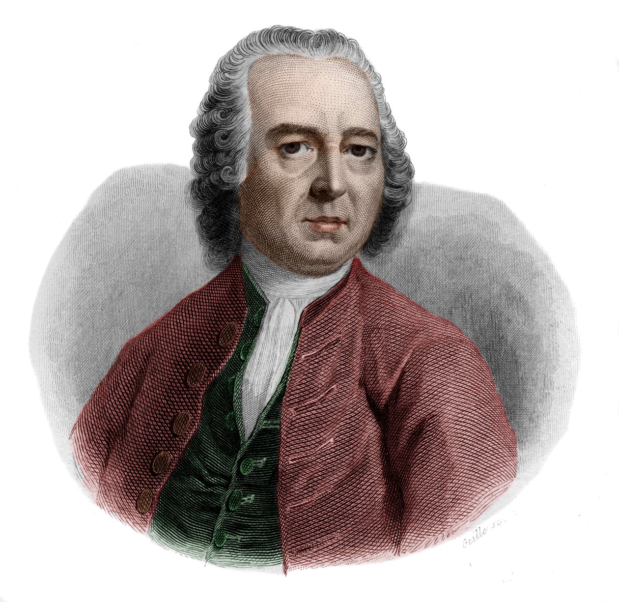 Portrett av Valentin Jamerey-Duval (1695-1775), fransk bibliotekar og sekretær. av French School