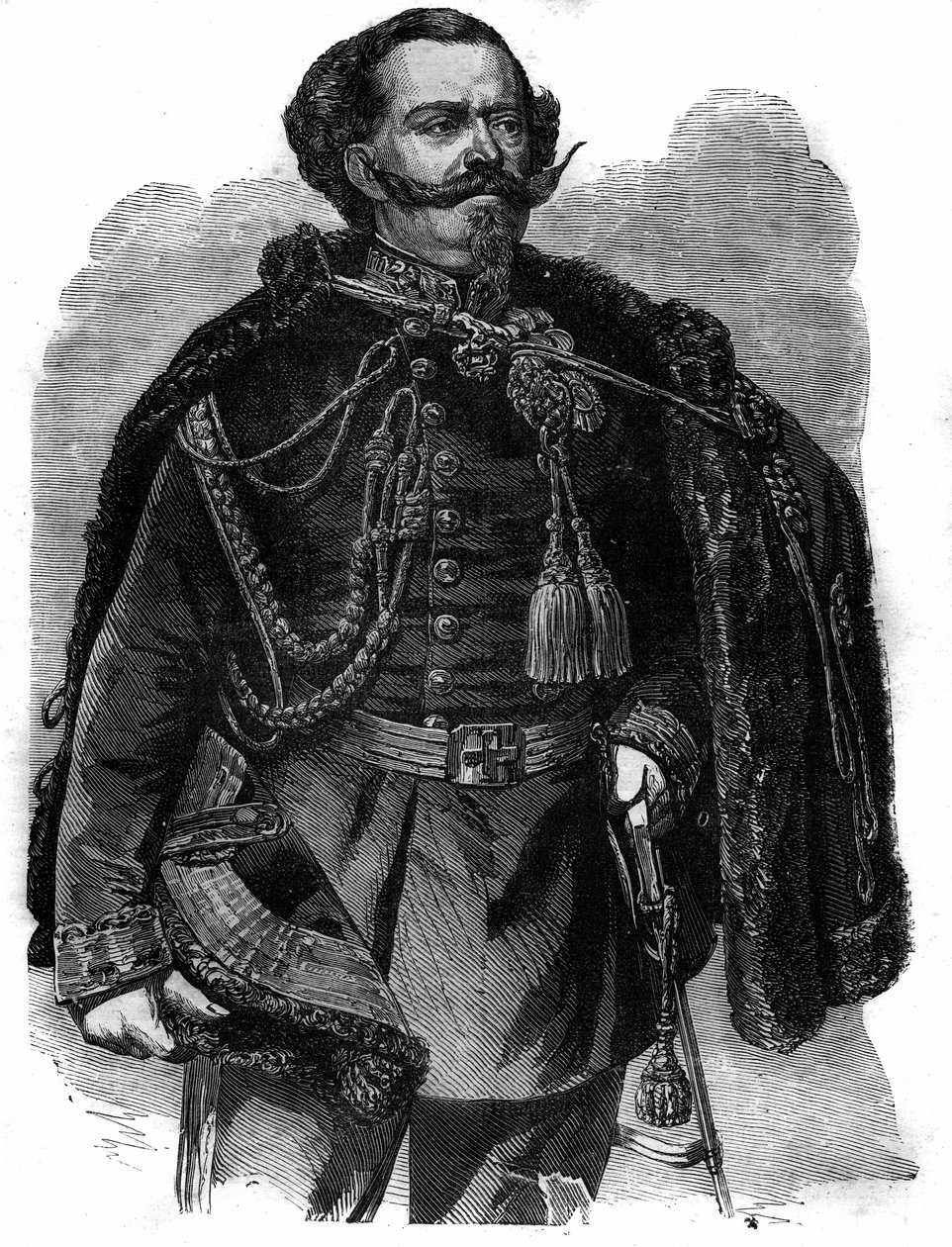 Portrait of Victor Emmanuel (Vittorio Emanuele II di Savoia or Victor-Emmanuel av French School