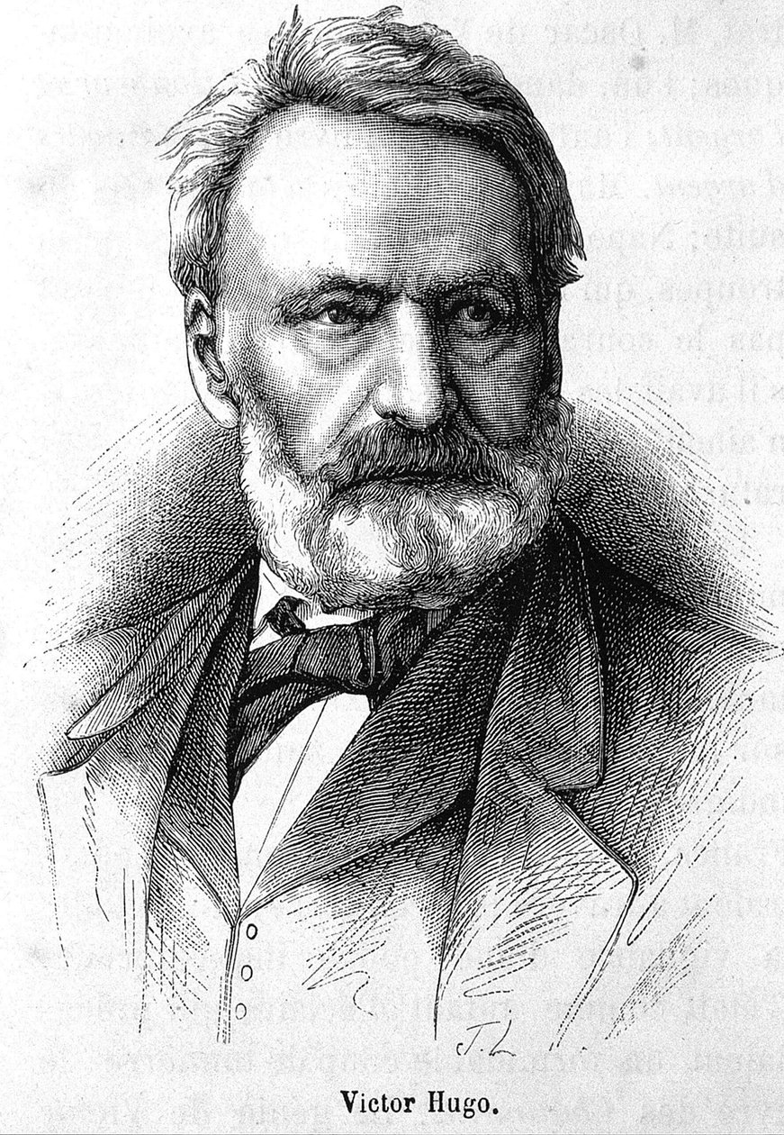 Portrett av Victor Hugo (1802 - 1885) - i "" L