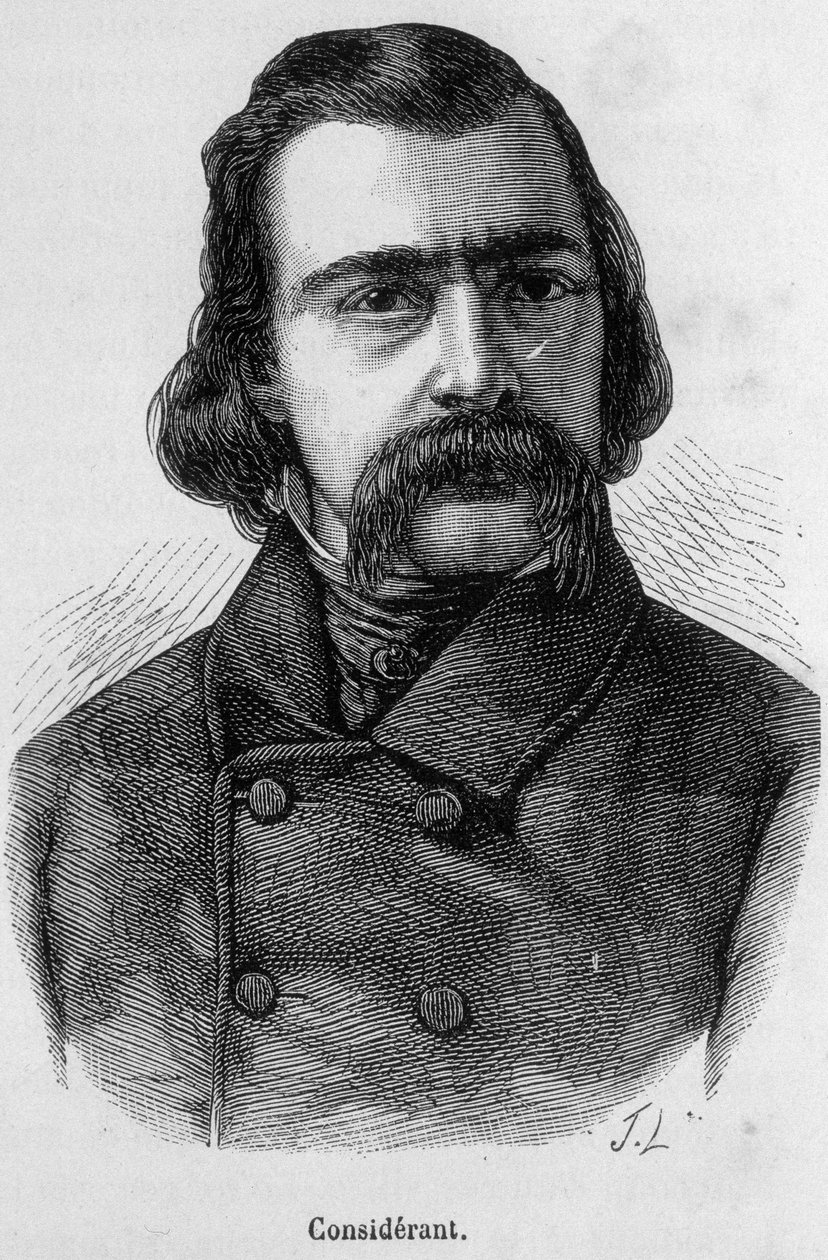 Portrett av Victor Recital (1808 - 1893) fransk filosof og økonom - i "" L
