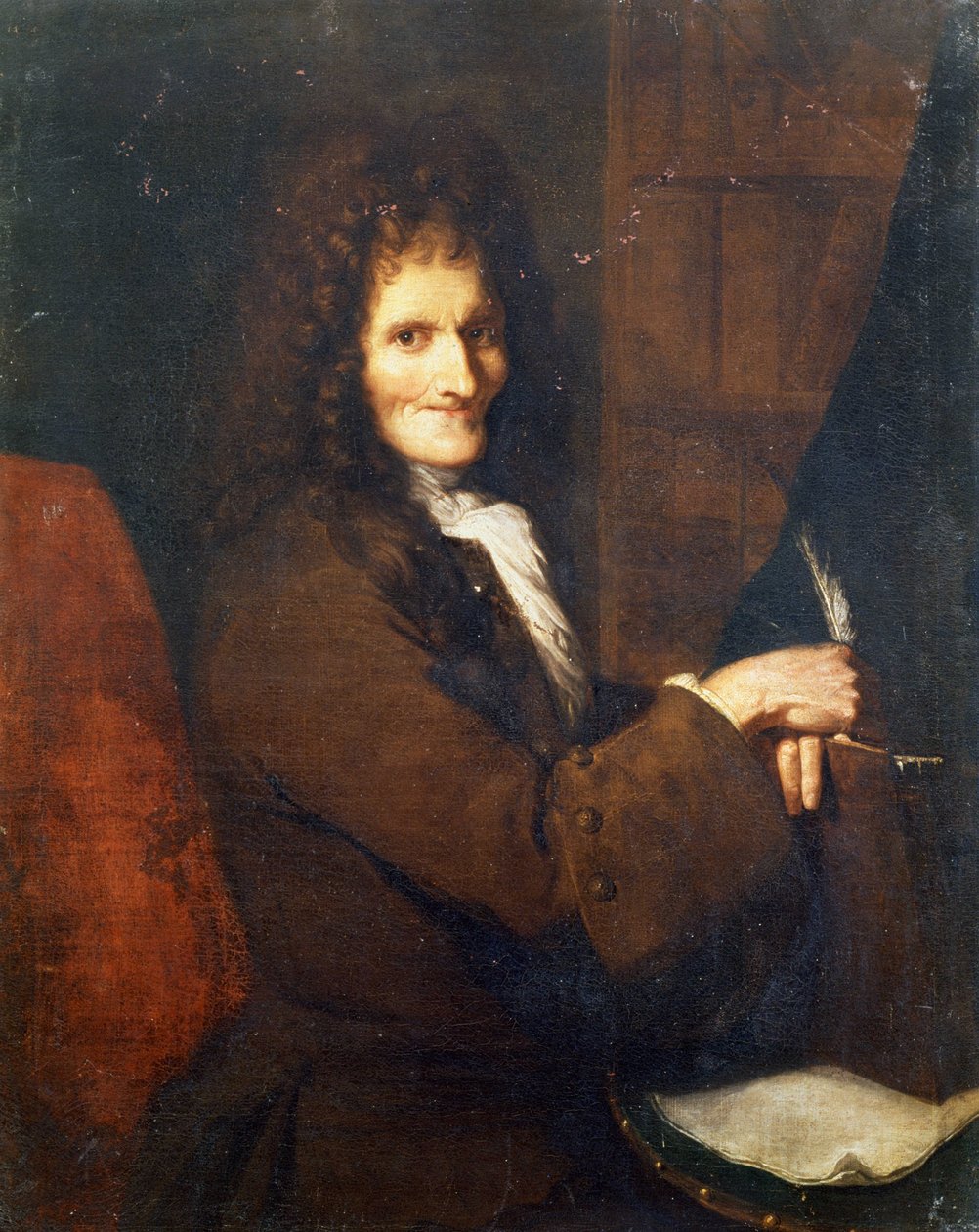 Portrett av Voltaire (1694 - 1778) - Museet i Versailles, fransk skole på 1700-tallet. av French School