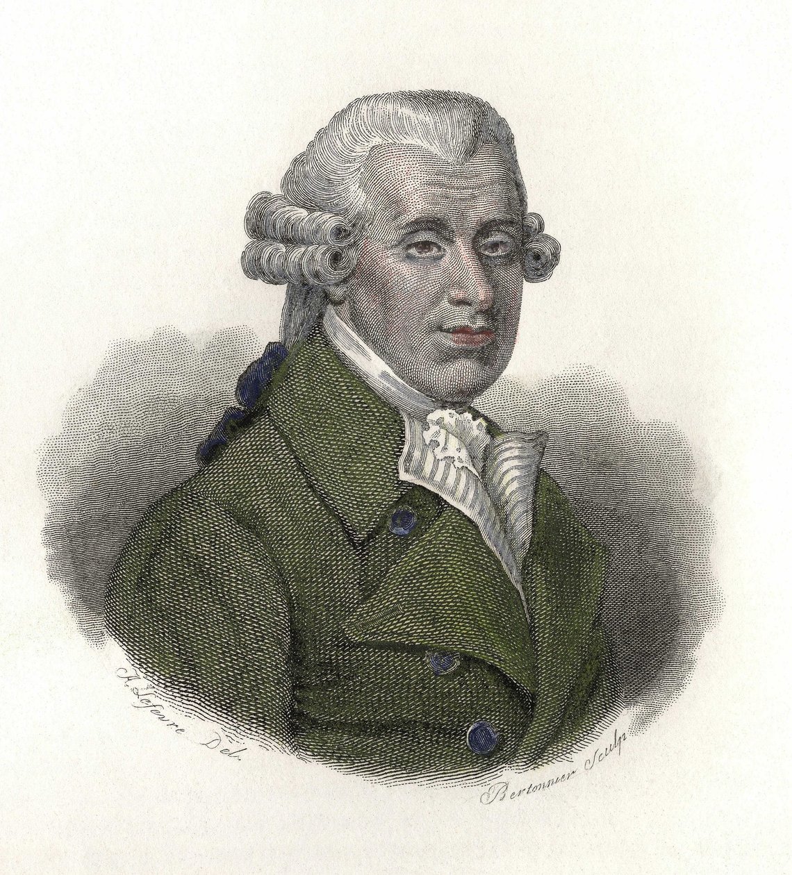 Portrett av William Hawes (1736-1808), engelsk lege. I "" Portretter av nyttige menn"" av French School