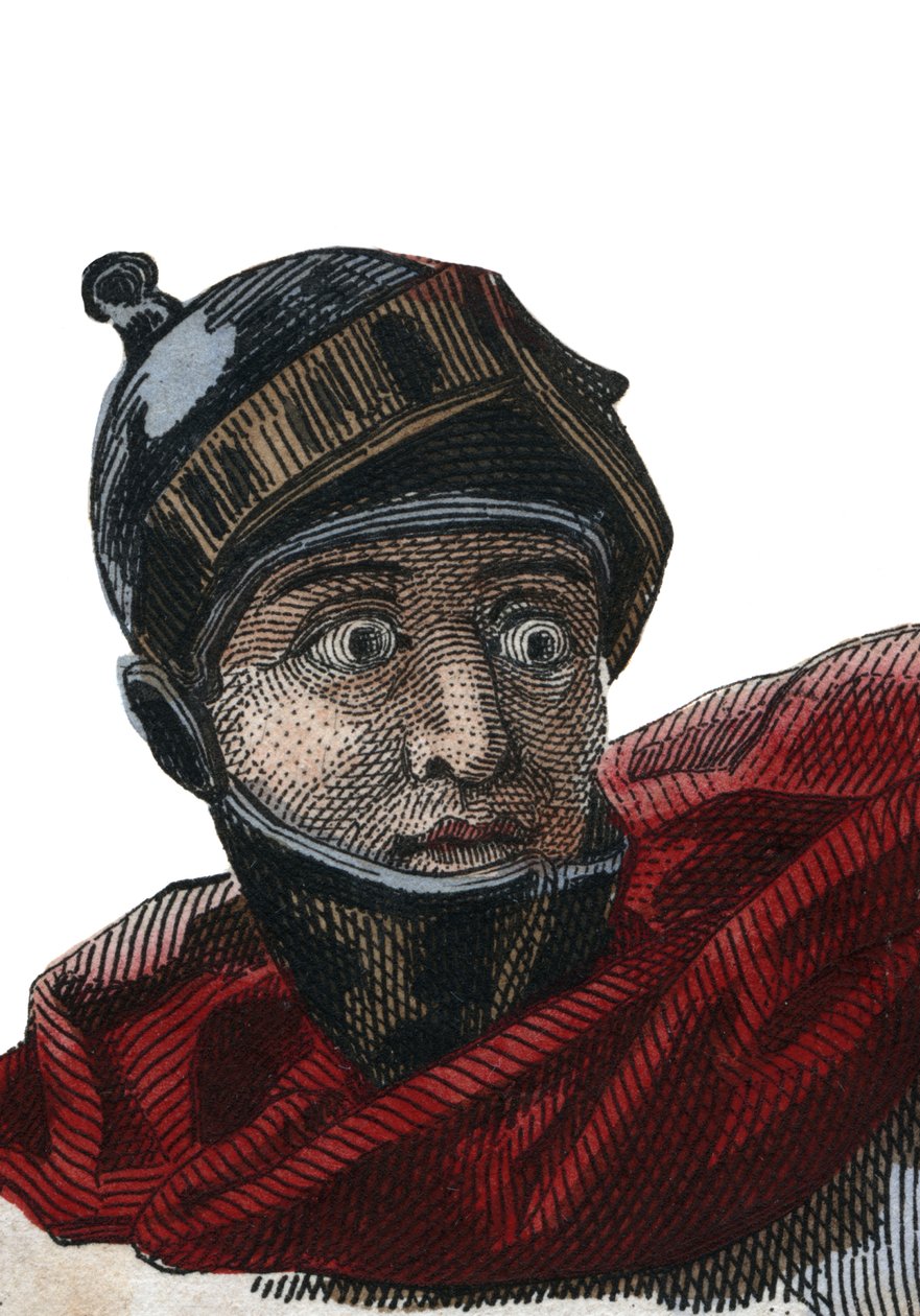 Portrett av Vilhelm I Erobreren (1027-1087), hertugen av Normandie og den første normanniske kongen av England. av French School