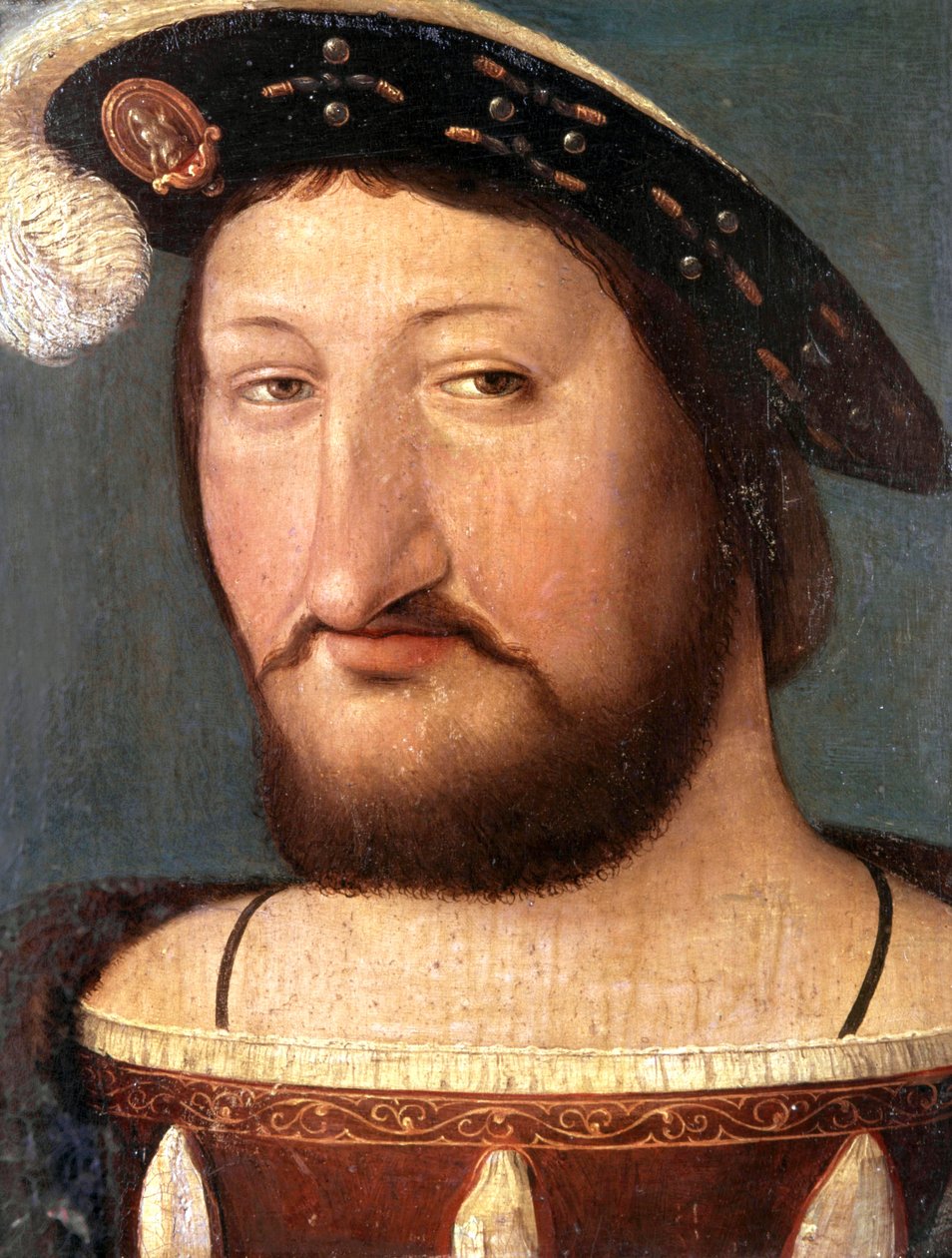 Portrett av kong Francois I av French School