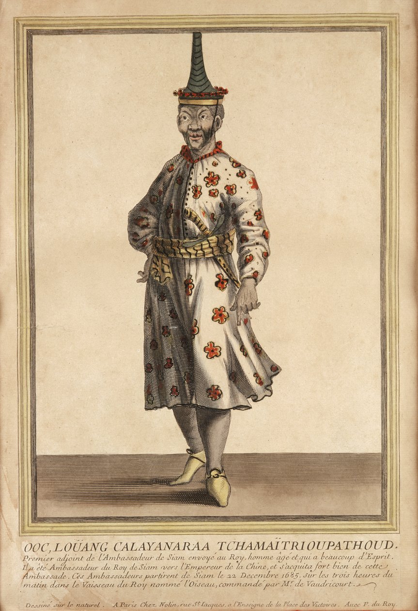 Portrett av en av de siamesiske ambassadørene til Louis XIV, 1685 av French School