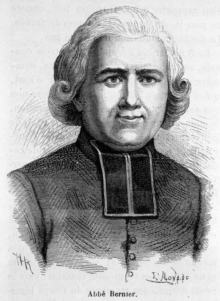 Portrett av Abbe Bernier, fransk prelat (1762-1806) av French School