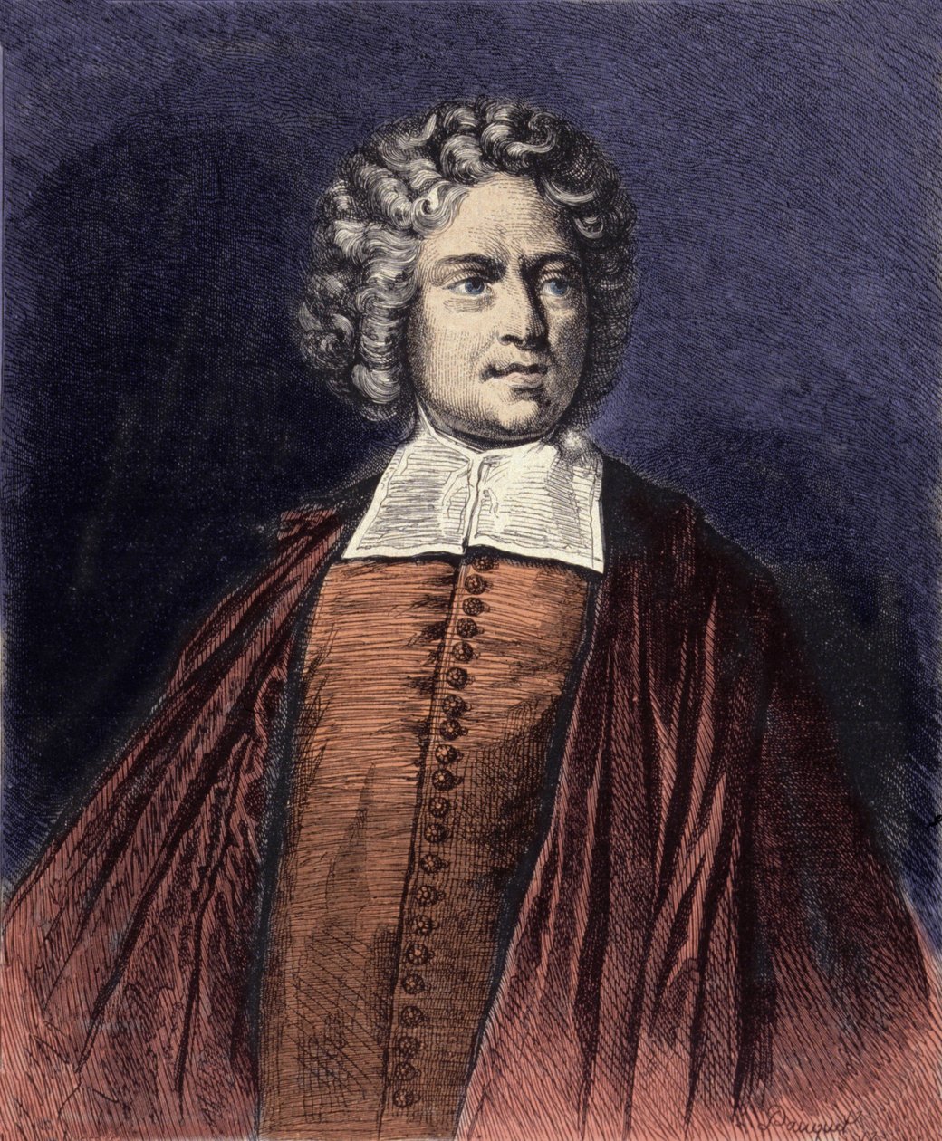 Portrett av klosteret Saint-Pierre (Charles-Irenee Castel de Saint-Pierre av French School