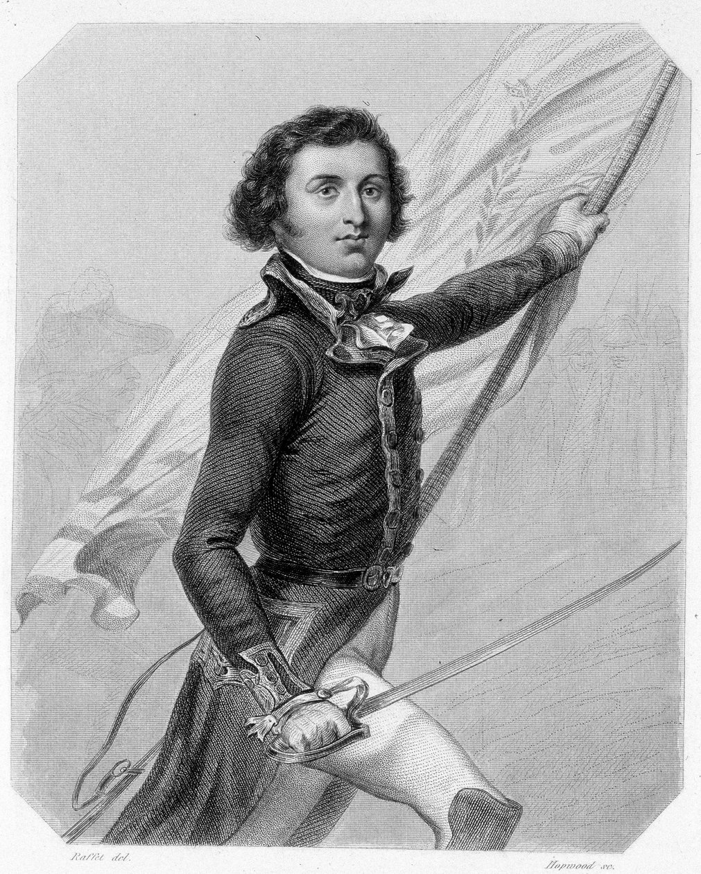 Portrett av hertugen av Chartres og Orleans, som ble Louis-Philippe I (1773-1850), kongen av franskmennene. I L'histoire des Girondins par Lamartine av French School