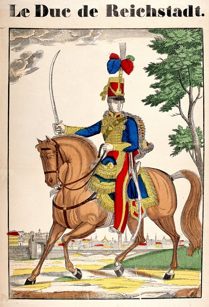 Portrett av hertugen av Reichstadt, Napoleon II, sønn av keiser Napoleon I (1769-1821). Bilde av Epinal av French School