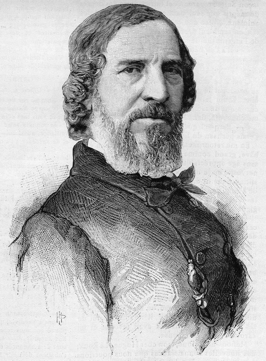 Portrett av den franske skuespilleren Hugues Bouffe (1800-1888). av French School
