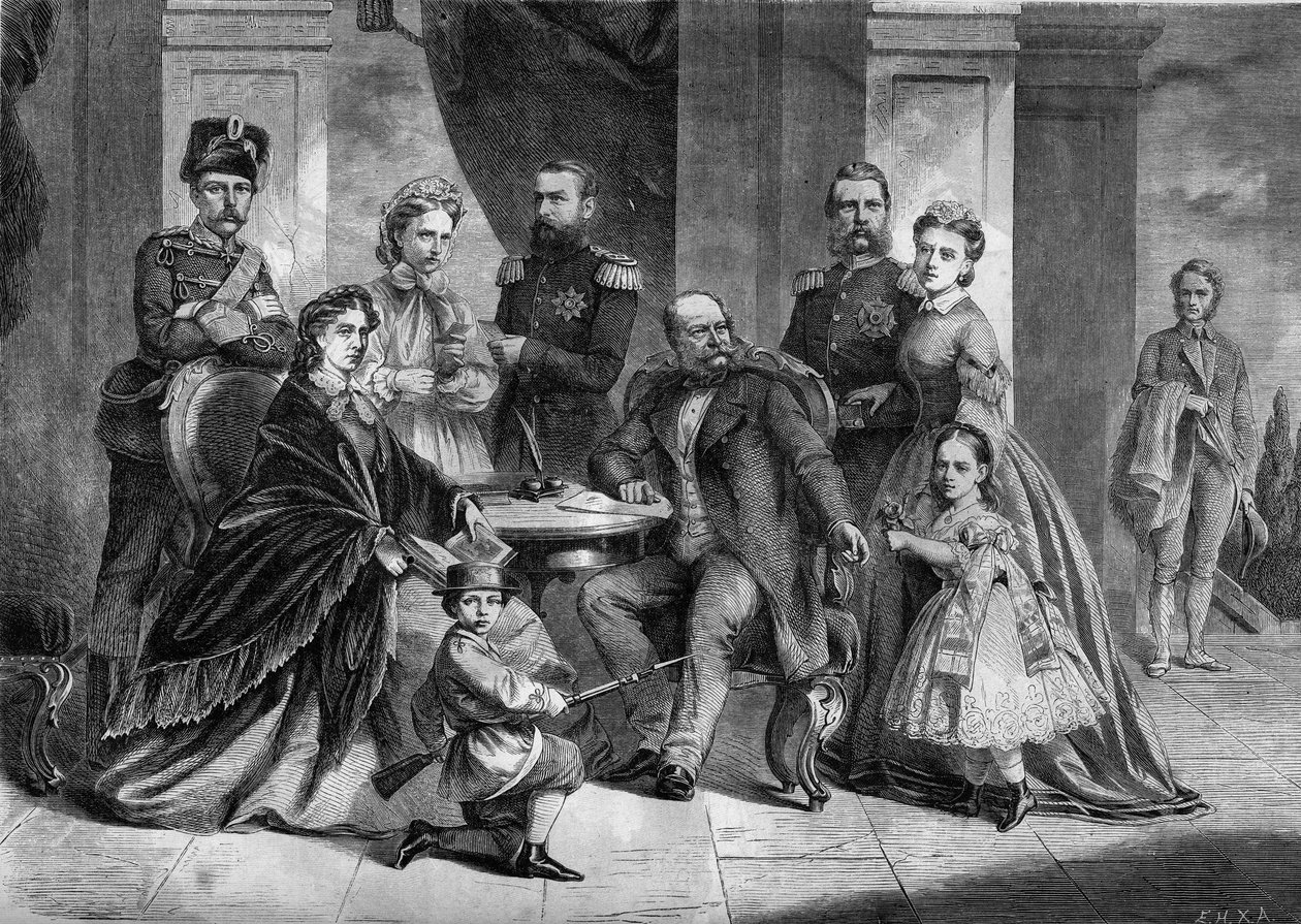 Portrett av kongefamilien i Preussen av French School