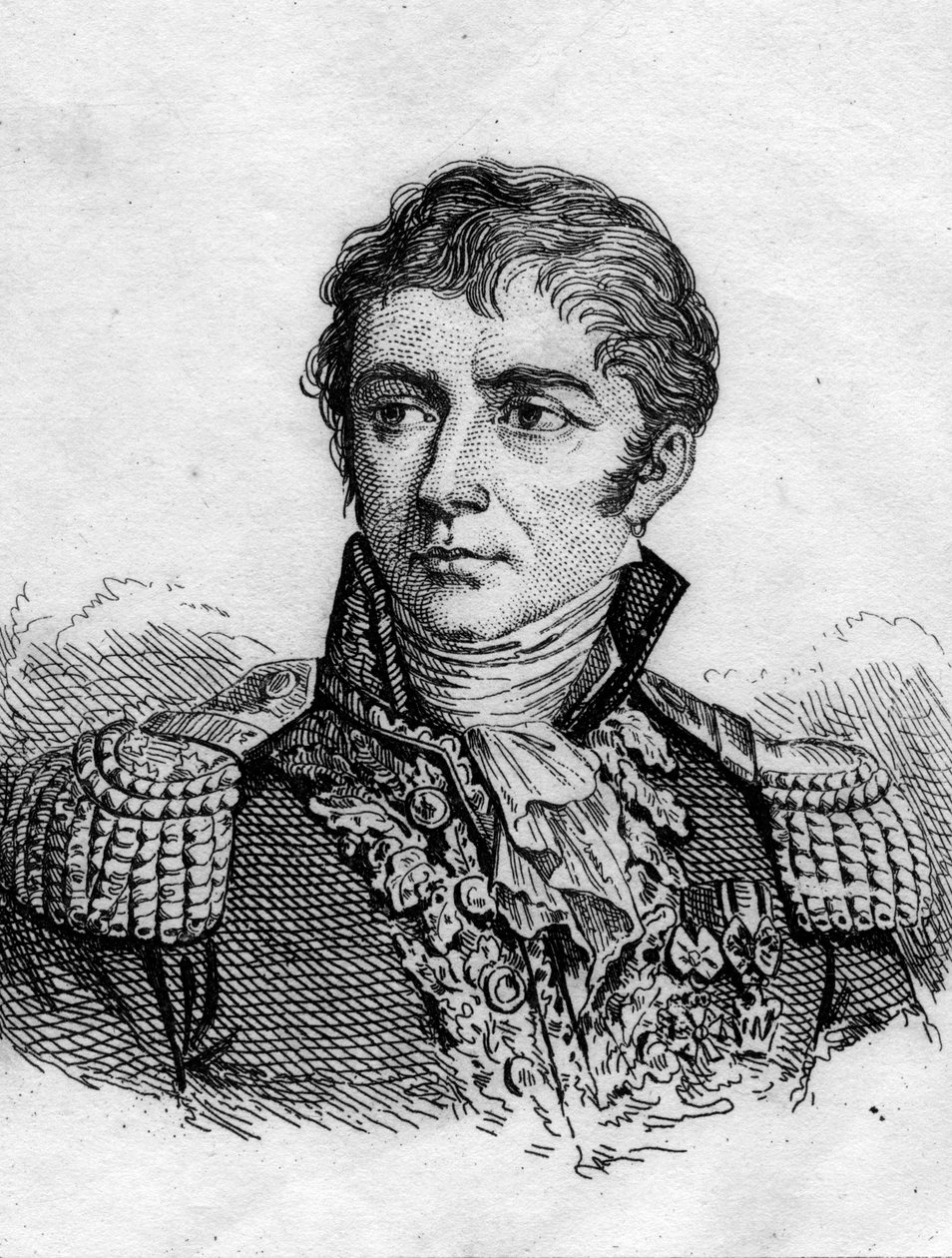 Portrett av den franske generalen Honore Vial. (1776-1813).Grassering av 1800-tallet. ©lee/leemage av French School