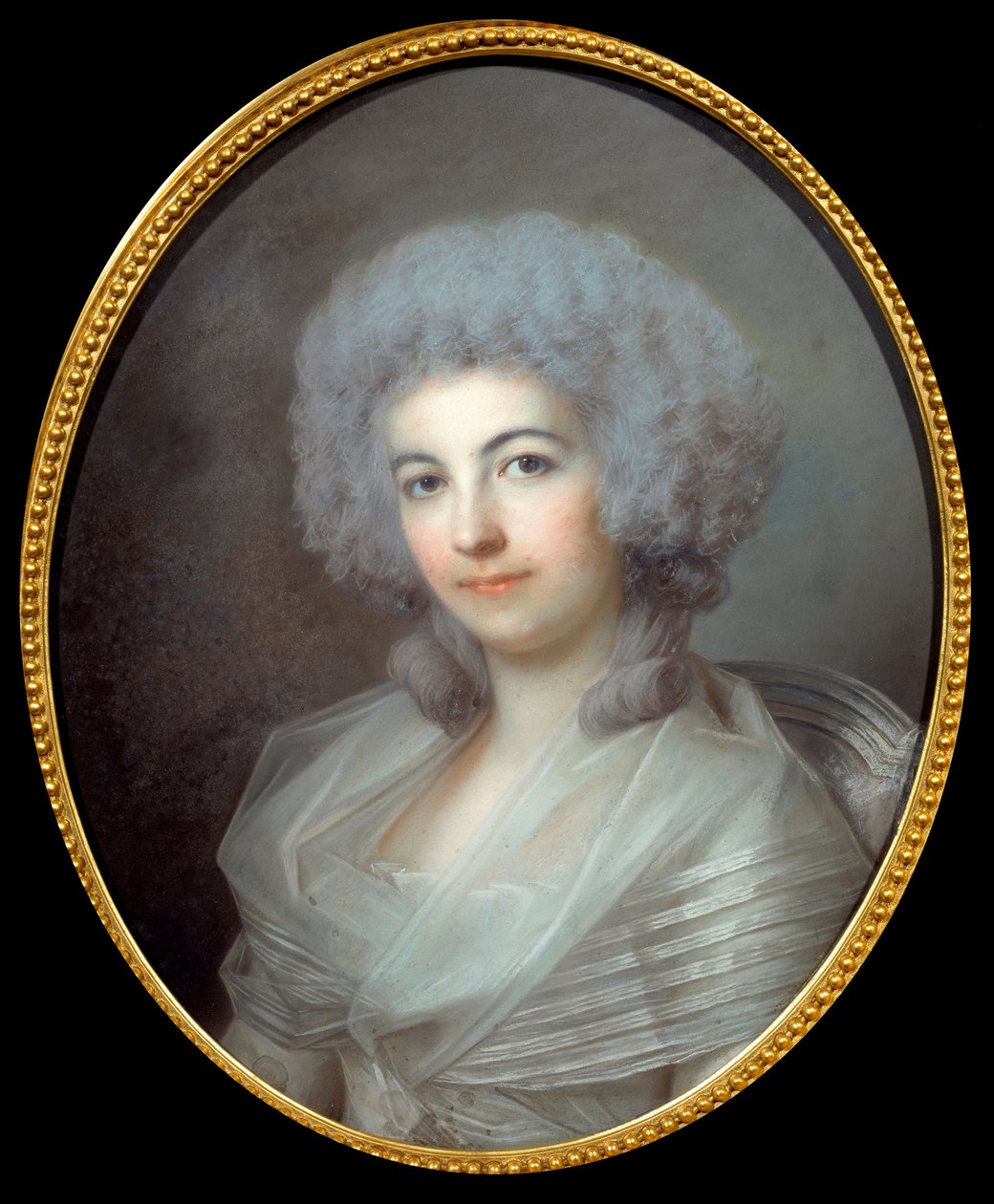 Portrett av kona til Pierre Choderlos de Laclos Maleri i pastell av den franske skolen på 1700-tallet. Sol. 0,55x0,45 m Amiens-museet i Picardie av French School