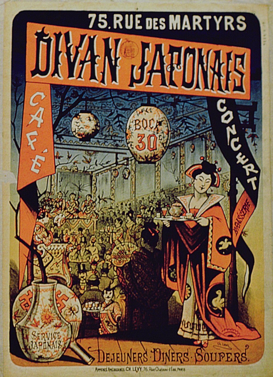 Plakat reklame japansk sofa, Paris av French School