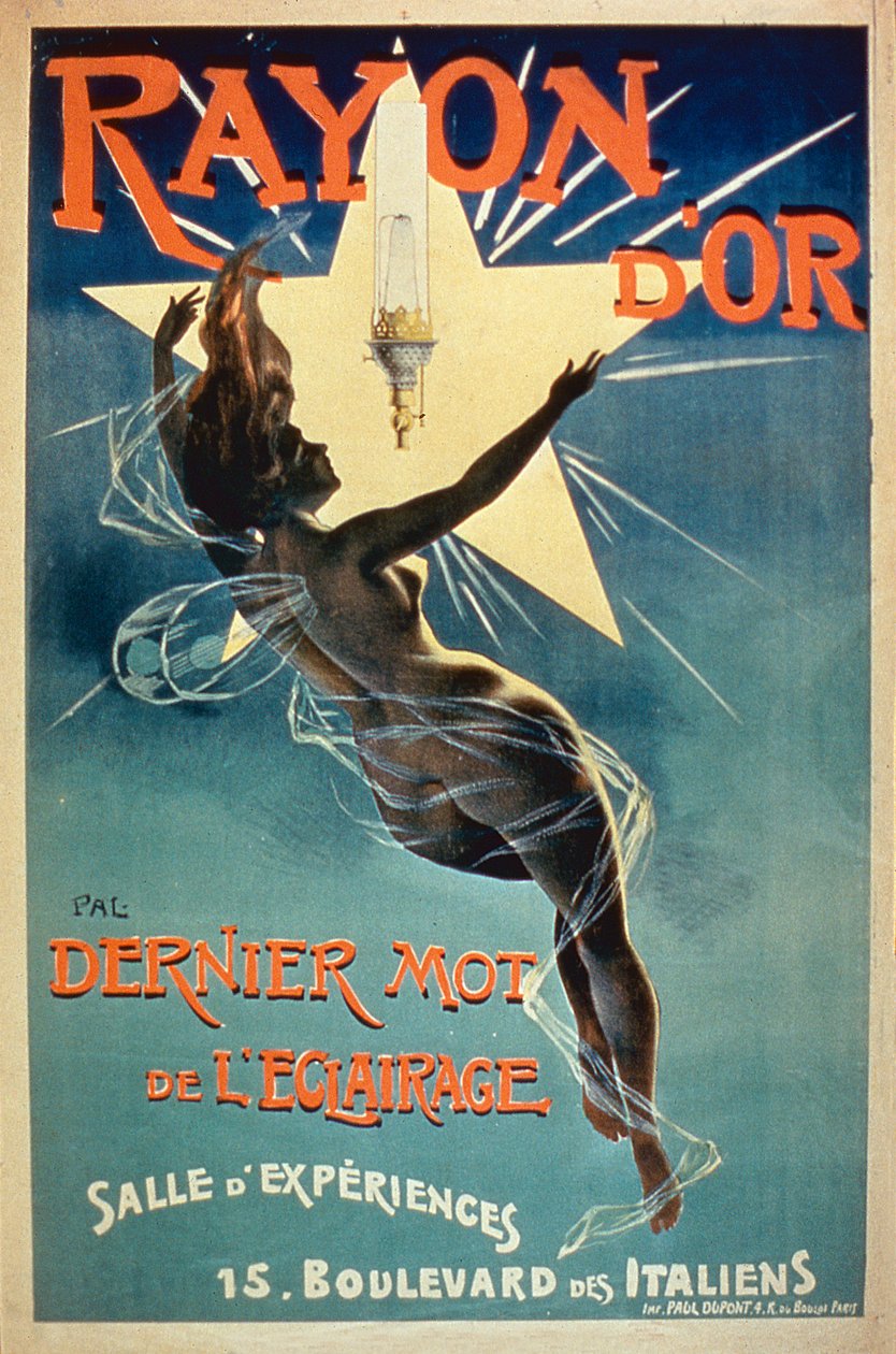 Plakatreklame Rayon dOr Lighting, Paris av French School