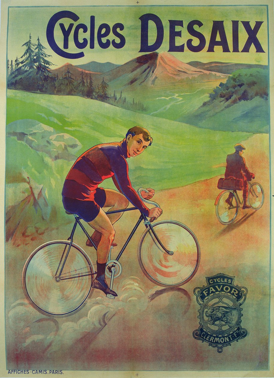 Plakat reklame sykluser Desaix av French School