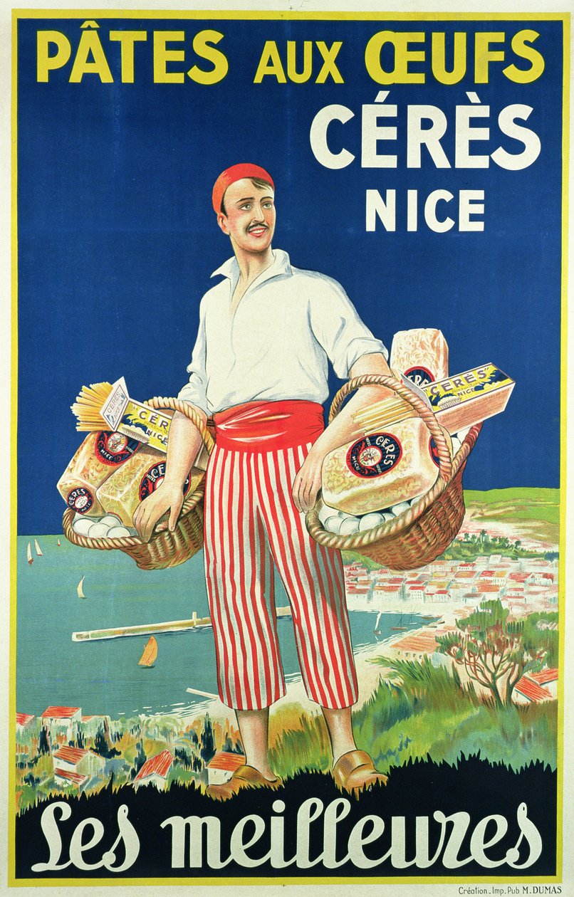 Plakatreklamepasta laget av Ceres av French School