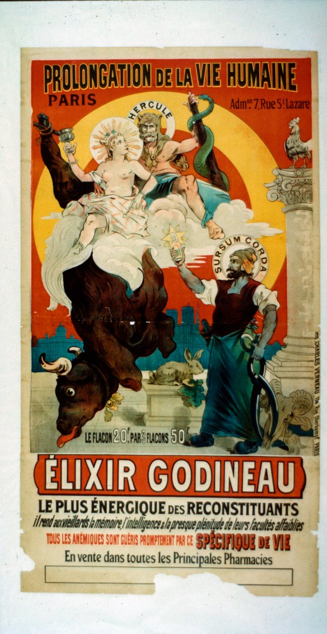 Poster for Elixir Godineau, c.1900 av French School