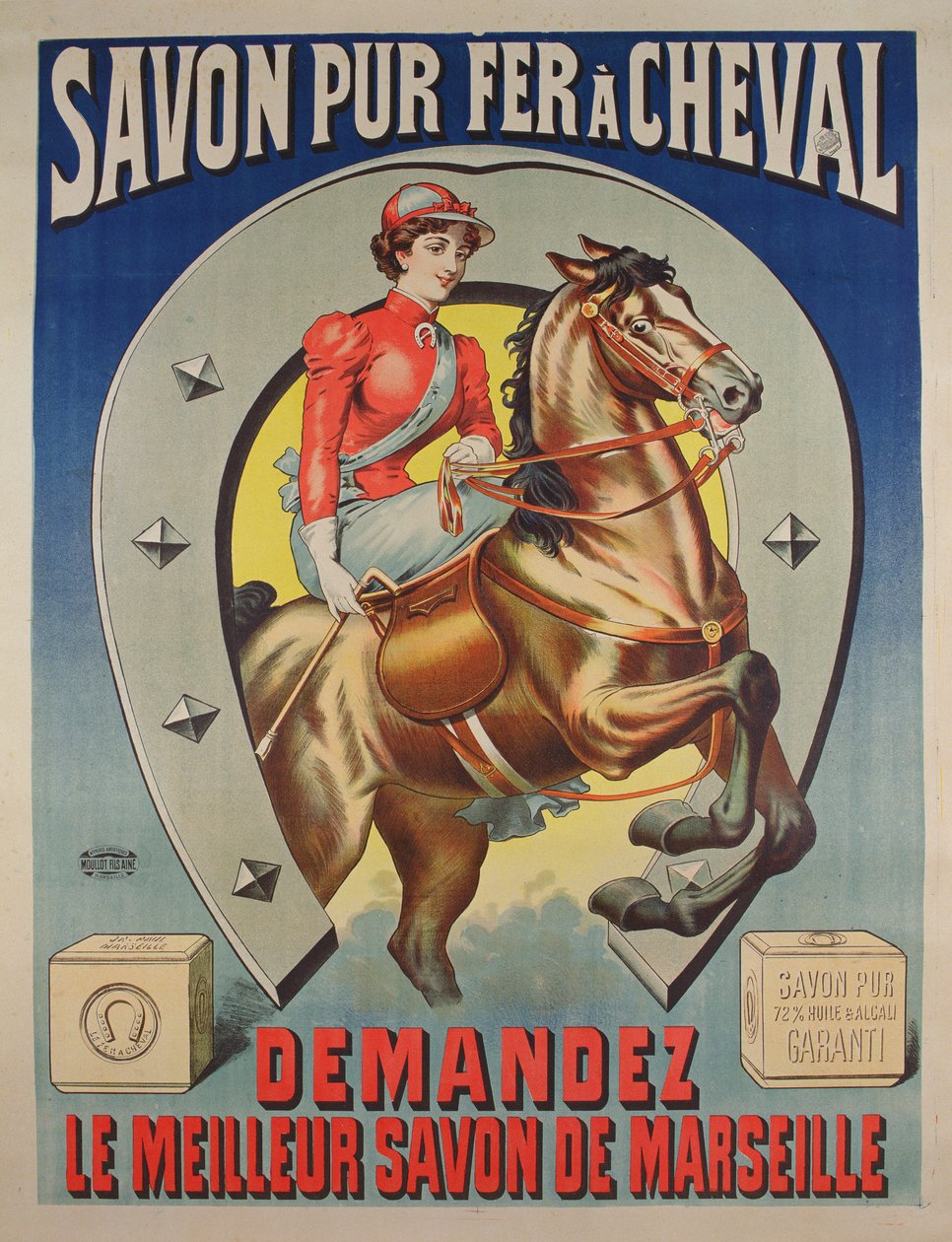 Plakat for Le Fer en cheval såpe av French School