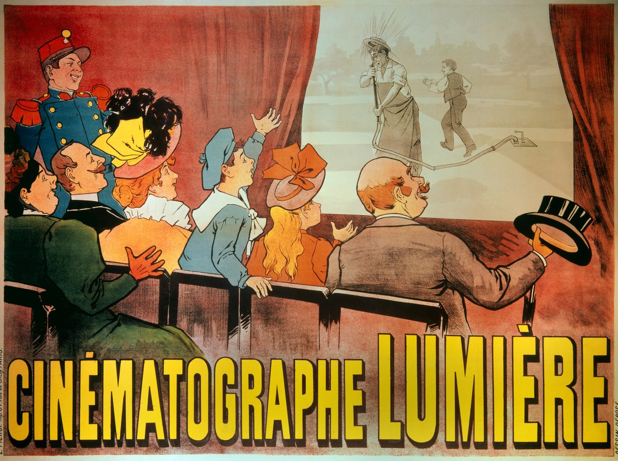 Plakat for kinematografen til Lumiere-brødrene: “” L
