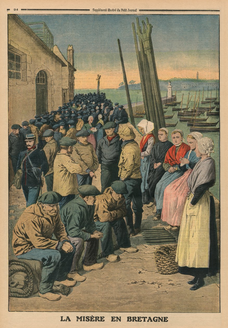 Fattigdom i Bretagne, baksideillustrasjon fra 