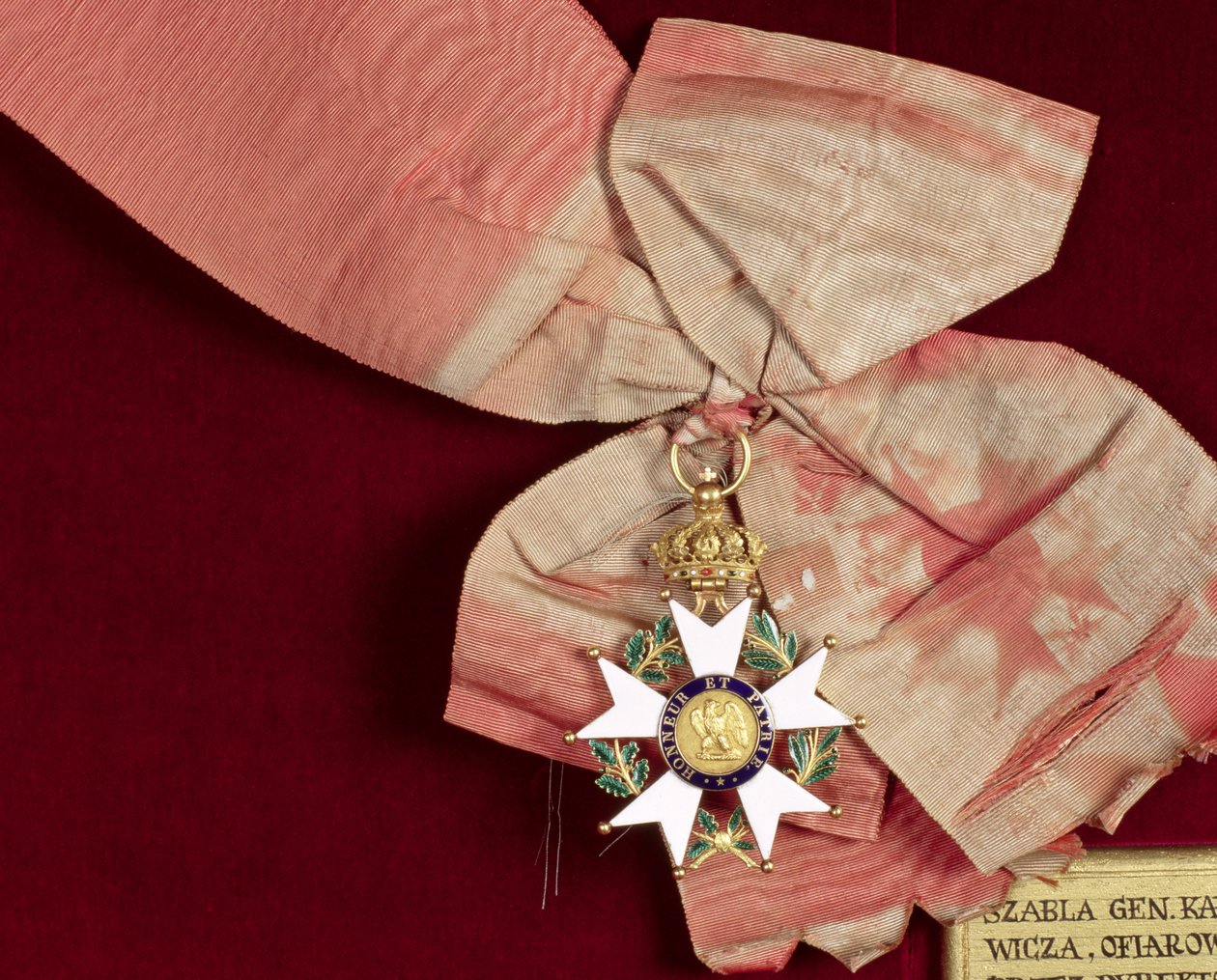 Prins Poniatowski (1763-1813) Storkors med Legion of Honor Ribbon, 1811 (gull med hvit og grønn emalje) av French School