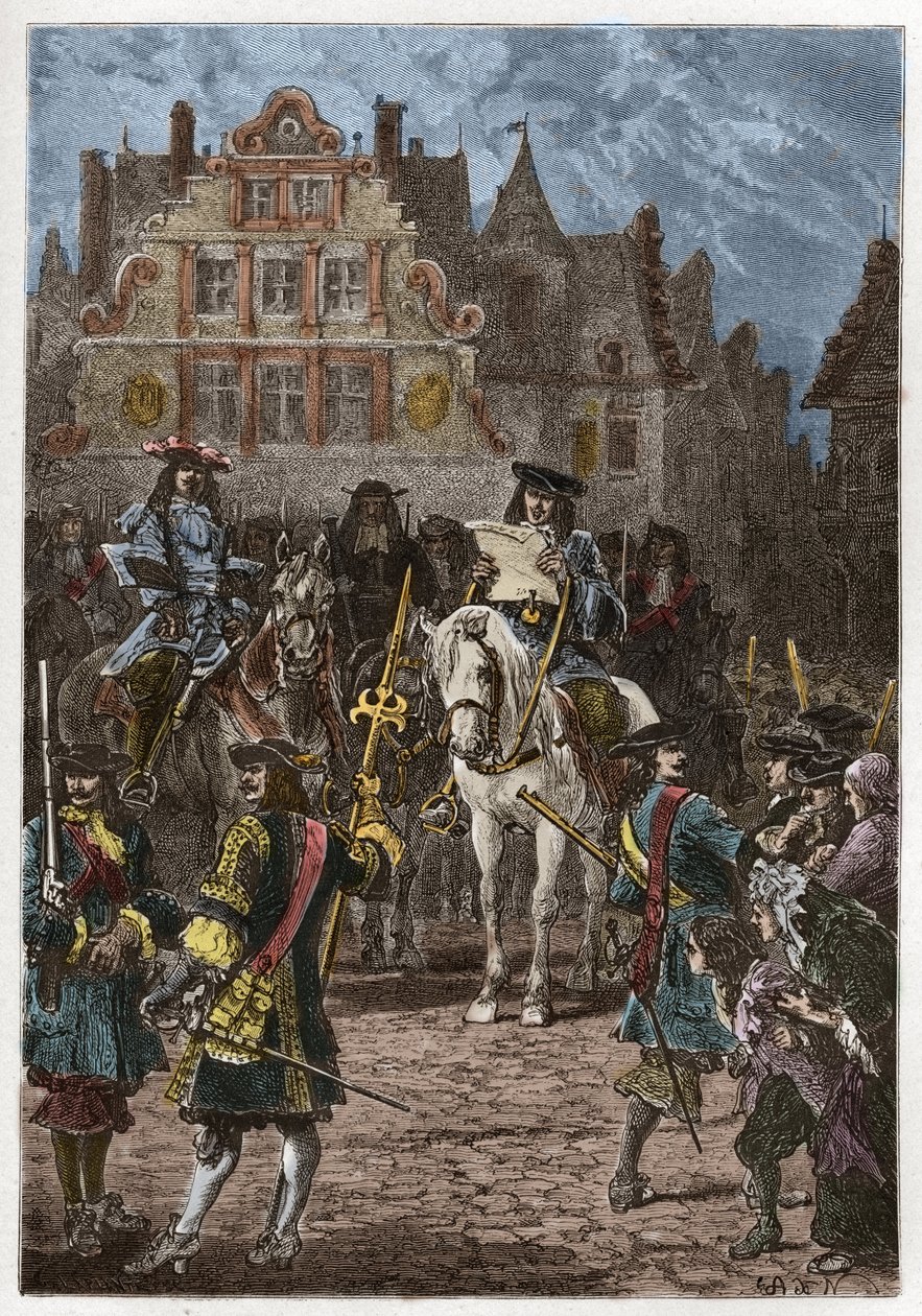 Proclamation of the revocation of the edit of Nantes (October 22 av French School