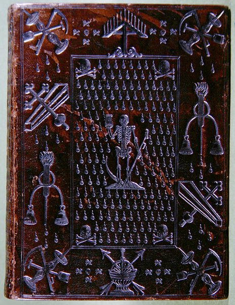 Psalter of David, på vei til et medlem av Compagnie des Confreres de la Mort av French School