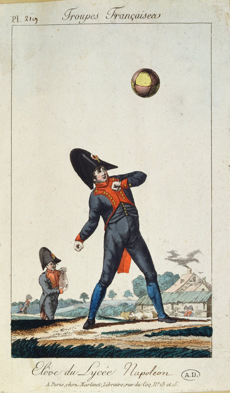 Elev fra Lycee Napoleon, fra Troupes Francaises, ca. 1805 av French School