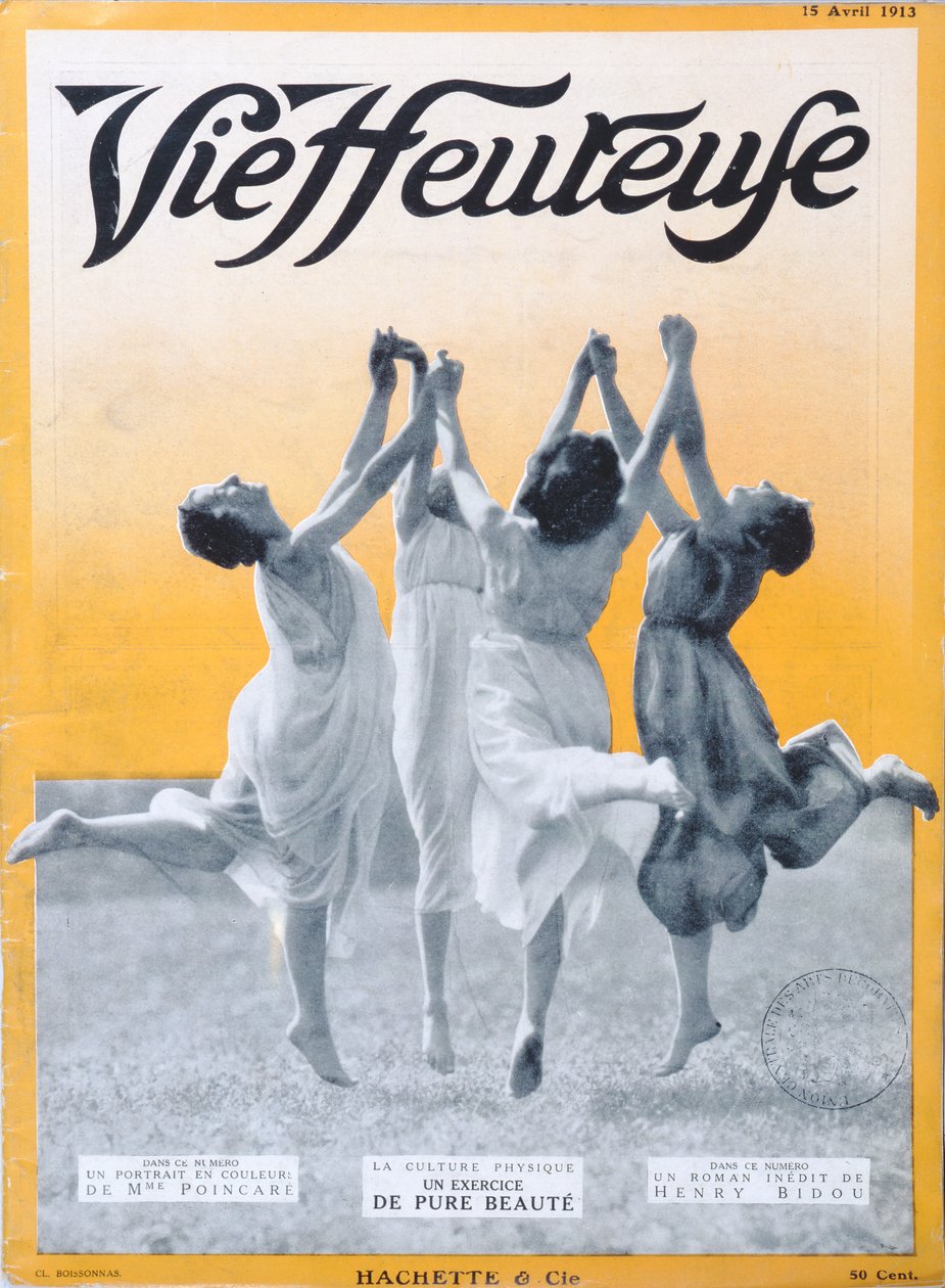 Pure Beauty-øvelse, omslagsillustrasjon av Vie Heureuse, 15. april, 1913 av French School