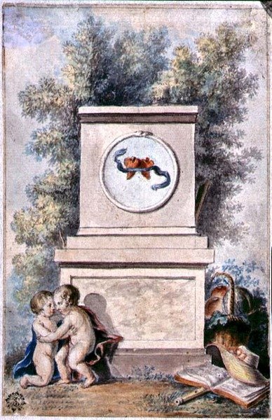 Putti ved Monument of Love av French School