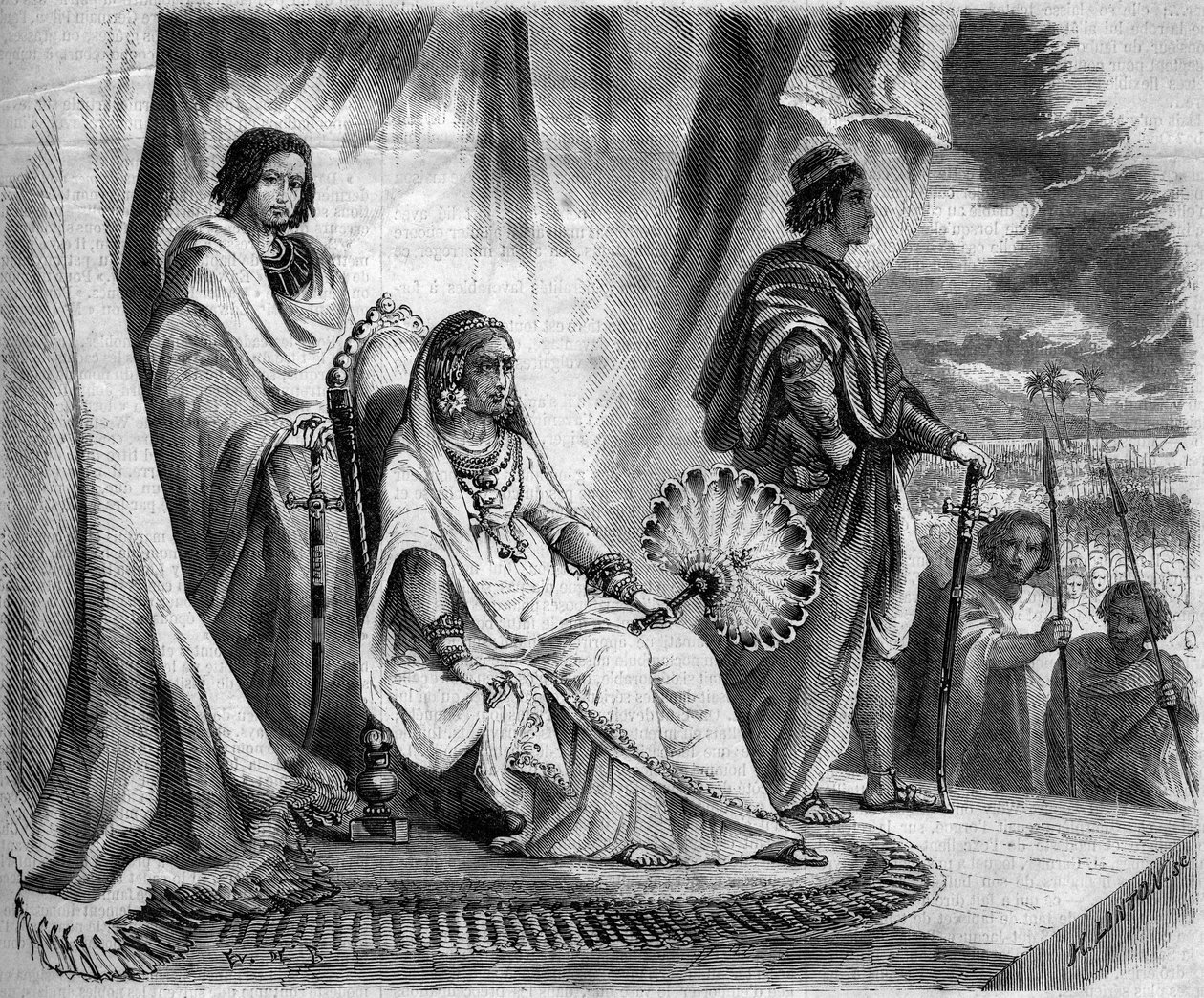 Queen Ranavalo Manjaka I (Ranavalona av French School