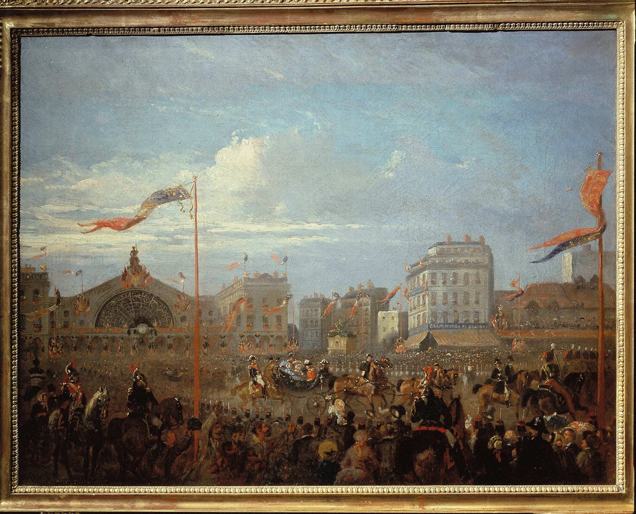 Dronning Victoria (1819-1901) ankommer Gare de l