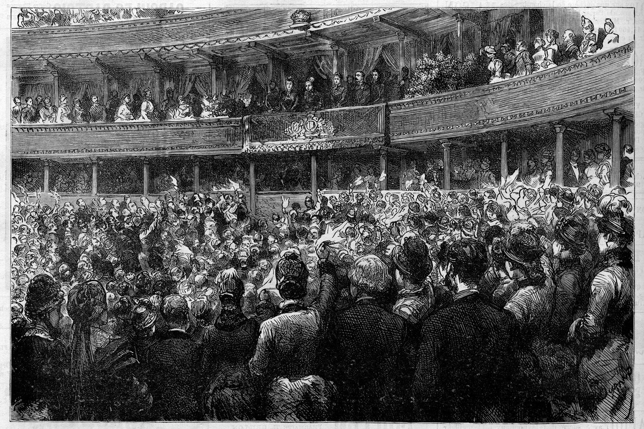 Queen Victoria Iere (1819-1901) attended the performance of Charles Gounod