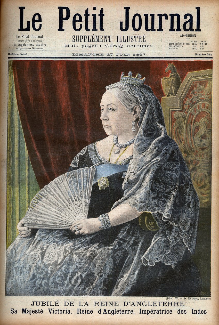 Dronning Victoria Dronning av England, på hennes jubileum - forside av 