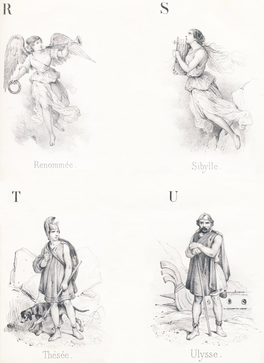 R S T U: Omdøpt, Sibyl, Thesee, Ulysses av French School
