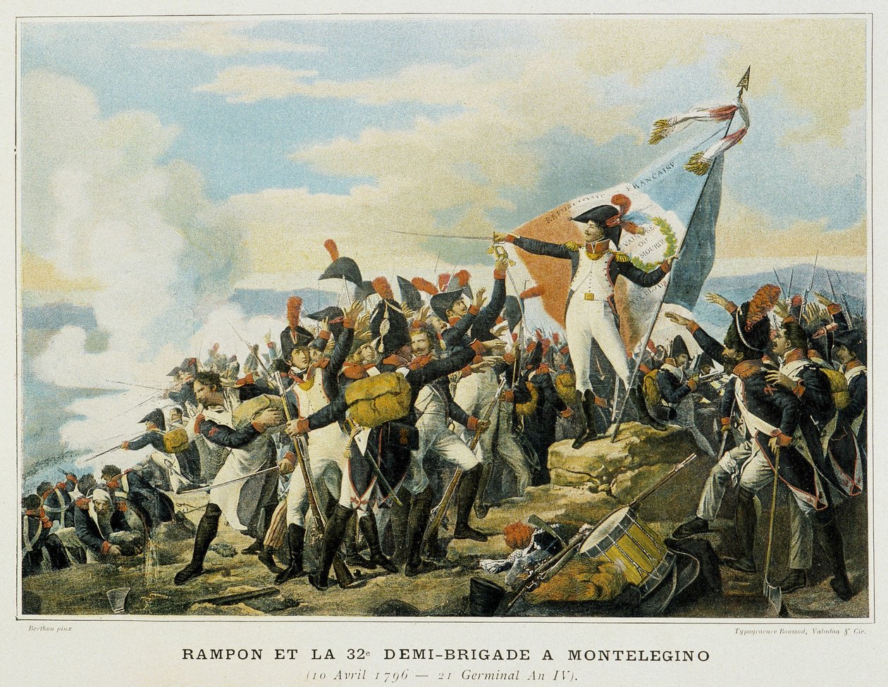 Rampon og 32. halvbrigaden ved Monelegino, 10. april av French School