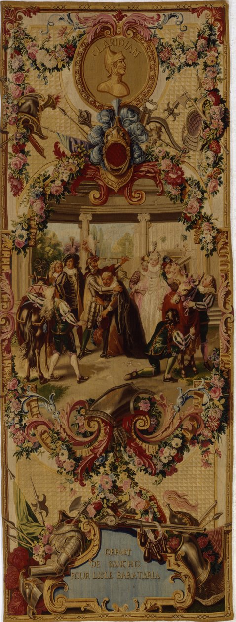 Regence Gobelins billedvev med historien om Don Quixote, 1717-18 av French School