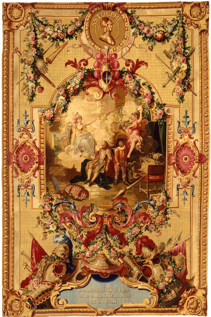 Regence Gobelins billedvev med historien om Don Quixote, 1717-18 av French School