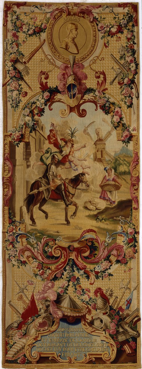 Regence Gobelins billedvev med historien om Don Quixote, 1717-18 av French School